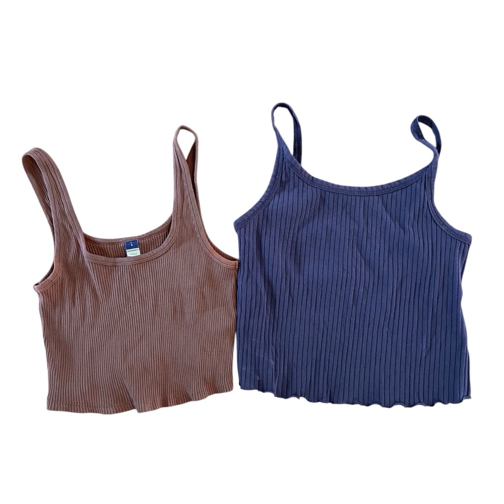 TWO Old Navy Cropped Tank Top Women’s Size Large